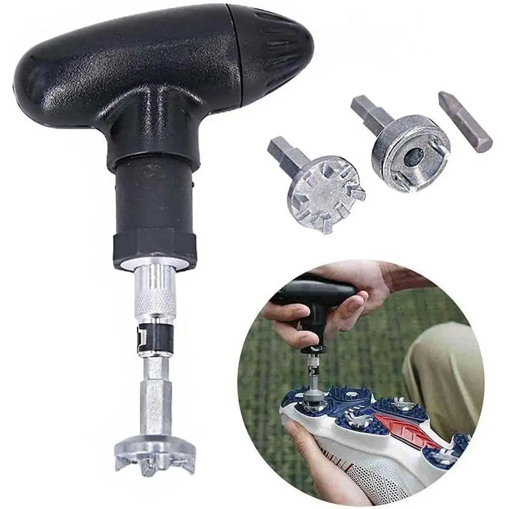 

Golf Spike Ratchet Spikes Remove Spikes Replacement Tool Nails puller Kits Golf Spike Wrench Tool Handle Wrench Tool
