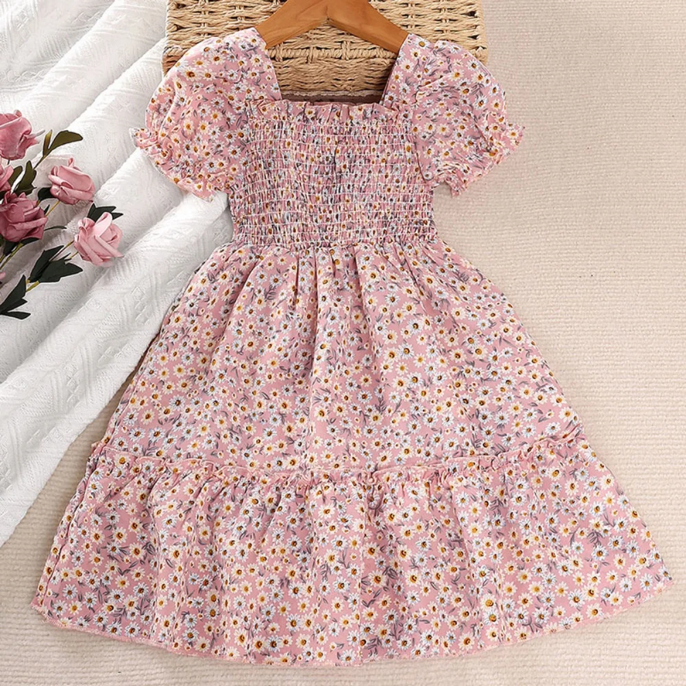 Smocked Sweetness: Children's Boho Dress with Puff Sleeves, Square Neck, and Flared Skirt 4-7 Years
Smocked Sweetness: Children's Boho Dress with Puff Sleeves, Square Neck, and Flared Skirt 4-7 Years