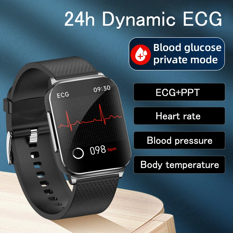 SACOSDING Health Smart Watch For Men 24h PTT+ECG Non-invasive Blood Glucose Pressure Heart Rate Monitoring Smartwatch Men Women
SACOSDING Health Smart Watch For Men 24h PTT+ECG Non-invasive Blood Glucose Pressure Heart Rate Monitoring Smartwatch Men Women