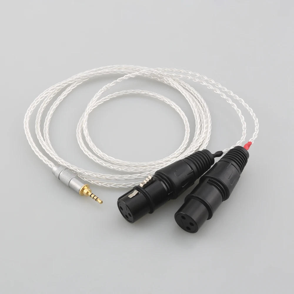 HIFI 4.4/3.5/2.5mm TRRS Balanced Male to 2x 3pin XLR Female Cable 1/4 6.35 to XLR Balanced Silver Plated Adapter Cable
HIFI 4.4/3.5/2.5mm TRRS Balanced Male to 2x 3pin XLR Female Cable 1/4 6.35 to XLR Balanced Silver Plated Adapter Cable
