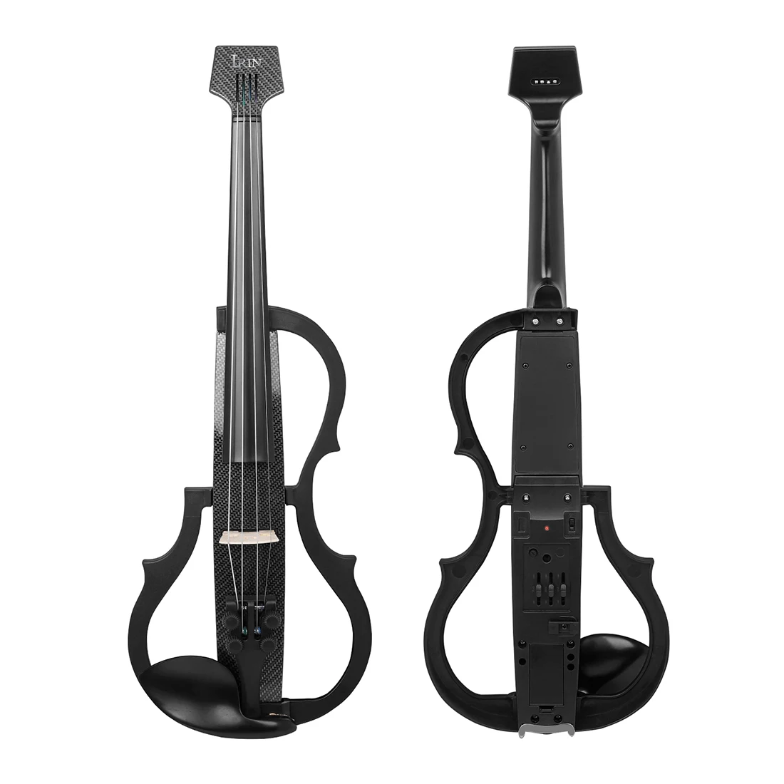 

IRIN 4/4 Electric Violin Carbon Fiber Professional Electric Violin With Shoulder Rests Headphones String Instrument for Practice