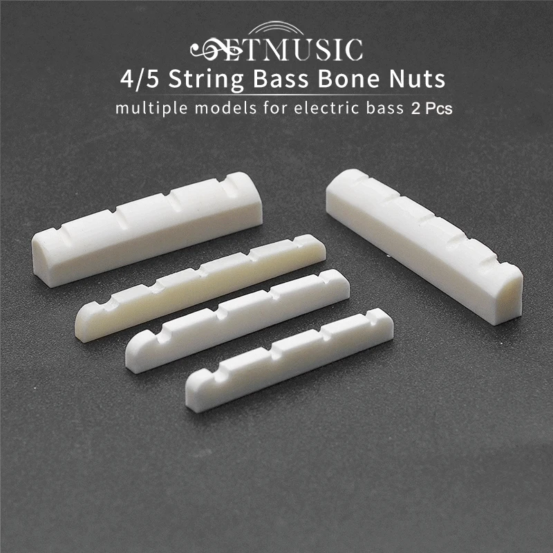 2Pcs Slotted Real Bone 4/5 String Bass Nuts For Electric Bass Multiple Models Electric Bass Accessories 
2Pcs Slotted Real Bone 4/5 String Bass Nuts For Electric Bass Multiple Models Electric Bass Accessories