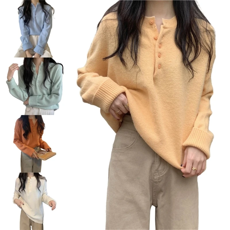 

Trendy Long Sleeve Knit Sweater for Women A must have for Fashion Enthusiasts