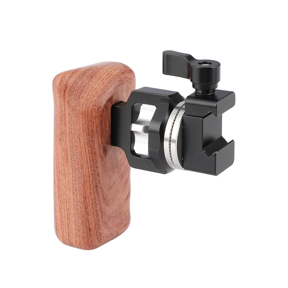 HDRIG Quick Release Wooden Hand Grip With M6 ARRI Rosette Connection NATO Clamp Adapter for DSLR Camera Rig Cage
HDRIG Quick Release Wooden Hand Grip With M6 ARRI Rosette Connection NATO Clamp Adapter for DSLR Camera Rig Cage