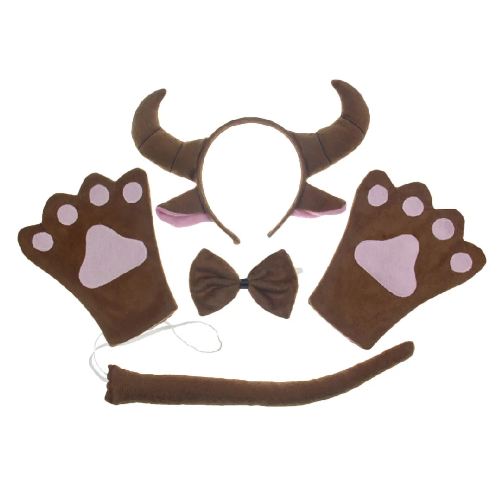 Big Horn Headband Animal Cosplay Supplies Headgear Party Costume Cattle Tail Gloves Short Plush
Big Horn Headband Animal Cosplay Supplies Headgear Party Costume Cattle Tail Gloves Short Plush