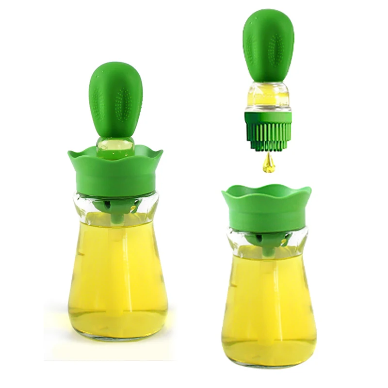 2PCS Glass Oil Bottle with Silicone Ration Brush for Cooking Baking BBQ Grill Oil Spray Dispenser Kitchen Accessories
2PCS Glass Oil Bottle with Silicone Ration Brush for Cooking Baking BBQ Grill Oil Spray Dispenser Kitchen Accessories
