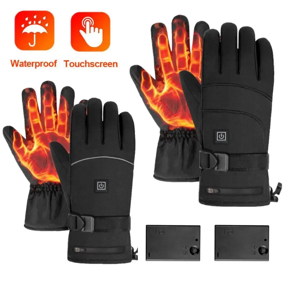 

Battery S1P1 Skiing Heated Heat Racing 3 Warm Levels Powered Gloves Gloves OutdoorsThermal Glove Motorcycle Winter With Electric