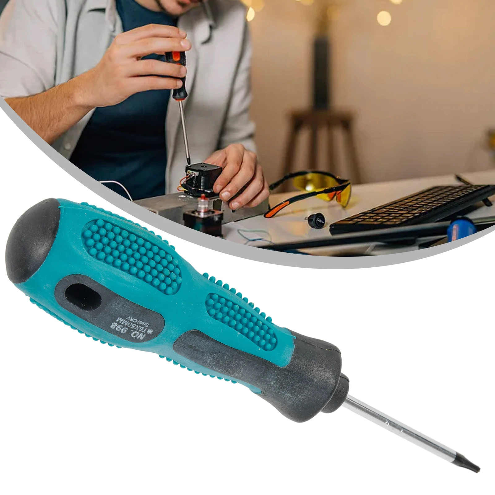 1pc T6-T10 Torx Screwdriver PP + TPR Magnetic Anti-Slip Handle Durable Hand Tools Parts Replacement Repairing 5.3Inch
1pc T6-T10 Torx Screwdriver PP + TPR Magnetic Anti-Slip Handle Durable Hand Tools Parts Replacement Repairing 5.3Inch