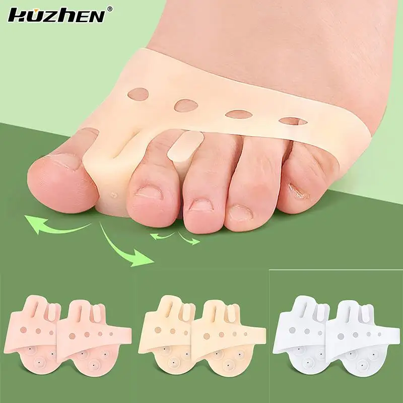1Pair Protective Toes Separator Toe Valgus Corrector Relief Toe Wear Breathable Massage The Soles Bunion Protector Pain Relief
1Pair Protective Toes Separator Toe Valgus Corrector Relief Toe Wear Breathable Massage The Soles Bunion Protector Pain Relief