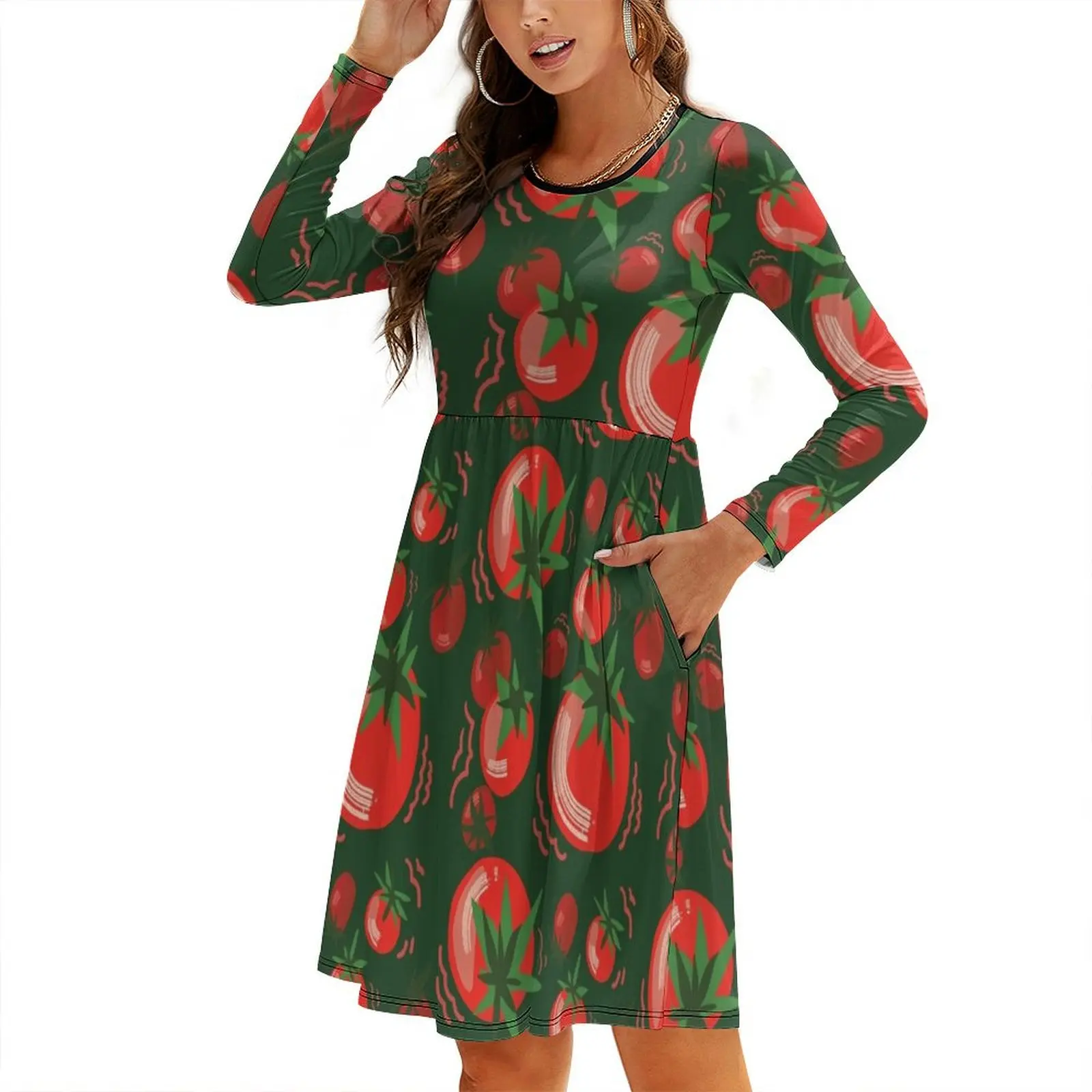 Tomato Tomato Tomato Round Neck Baggy Dress dress dresses women's fashion dresses
Tomato Tomato Tomato Round Neck Baggy Dress dress dresses women's fashion dresses