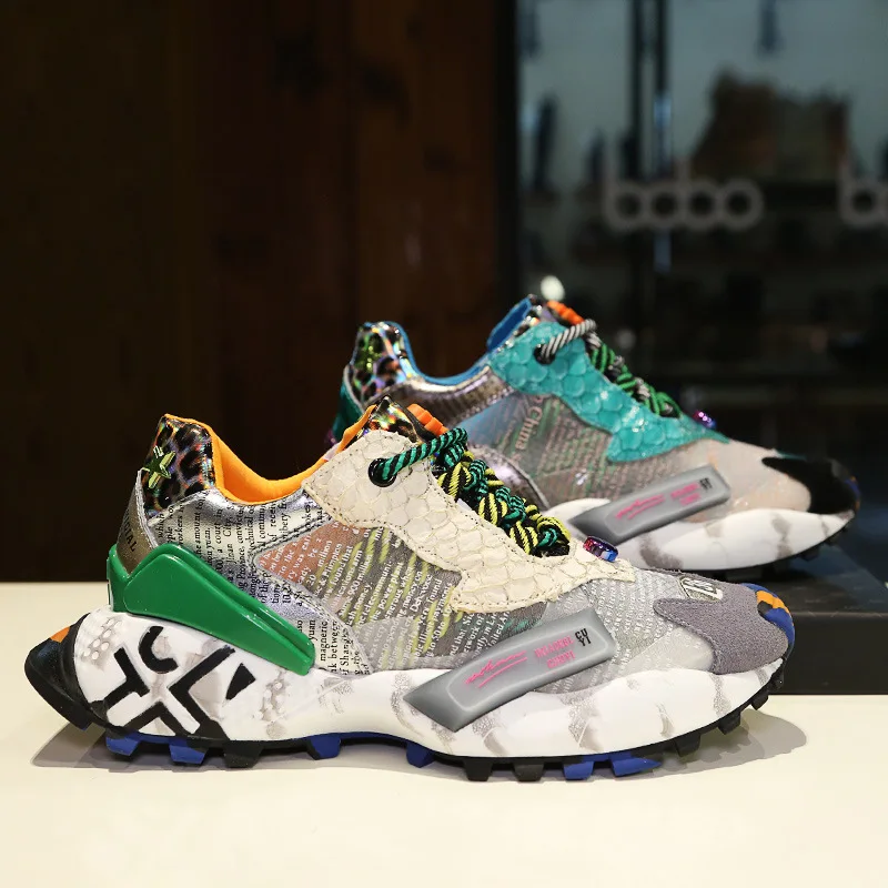 Brand Fashion Platform Women Shoes New Color Matching Platform Student Casual Running Shoes Tide Mesh Breathable Sneakers Women 
Brand Fashion Platform Women Shoes New Color Matching Platform Student Casual Running Shoes Tide Mesh Breathable Sneakers Women