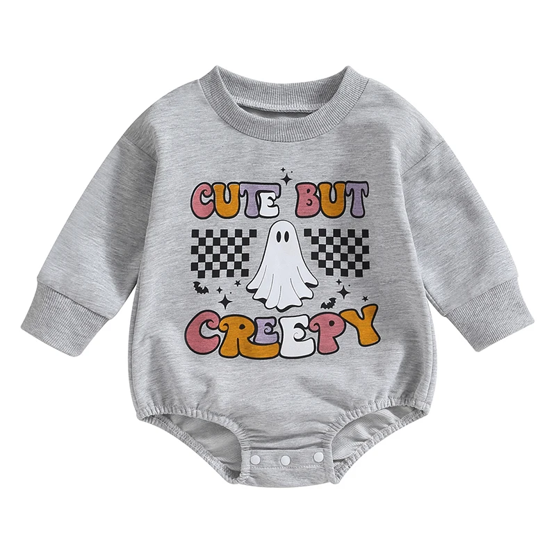 Baby Halloween Romper Cute Ghost Checkerboard Print Long Sleeve Round Neck Bodysuit Newborn Clothes
Baby Halloween Romper Cute Ghost Checkerboard Print Long Sleeve Round Neck Bodysuit Newborn Clothes