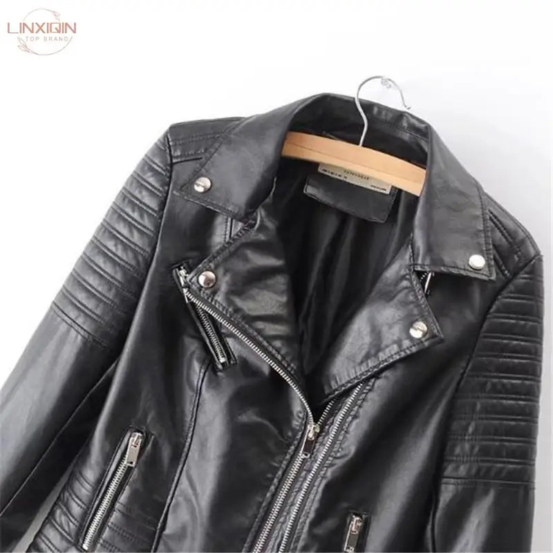 New Fashion Women's Motorcycle Imitation Leather Jacket Ladies Long-sleeved Autumn And Winter Riding Streetwear Pink Jacket
New Fashion Women's Motorcycle Imitation Leather Jacket Ladies Long-sleeved Autumn And Winter Riding Streetwear Pink Jacket