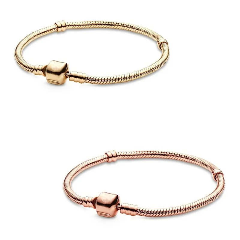 Original Moments Rose Gold Barrel Clasp Snake Chain Bracelet Bangle Fit Women 925 Sterling Silver Bead Charm Fashion Jewelry
Original Moments Rose Gold Barrel Clasp Snake Chain Bracelet Bangle Fit Women 925 Sterling Silver Bead Charm Fashion Jewelry