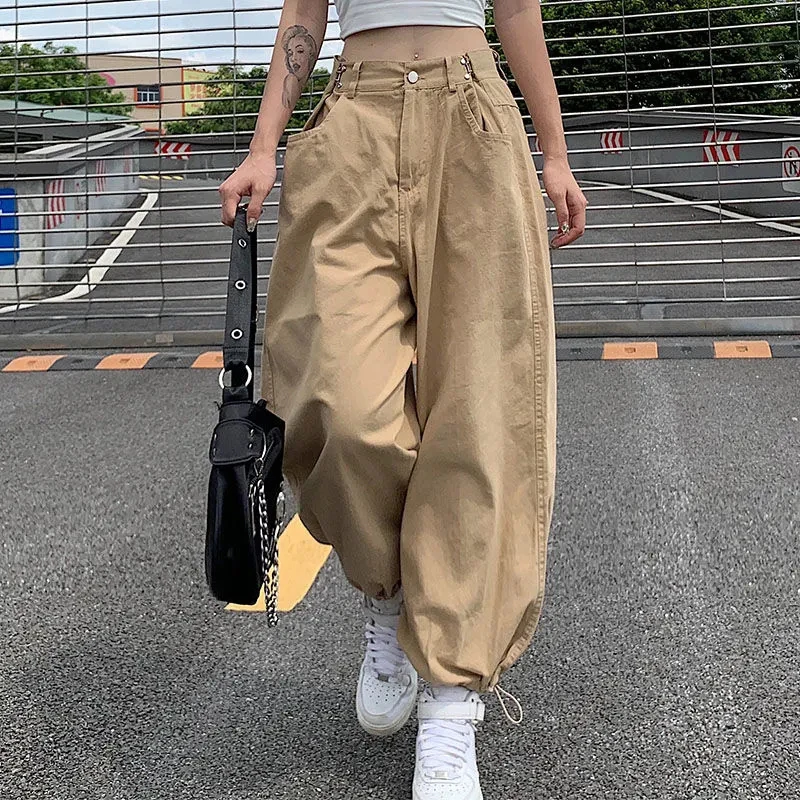 Zoki Y2K Fashion Loose All Match Women Cargo Pants High Waist Hip Hop Streetwear Bloomers Pants Vintage Casual Straight Trousers
Zoki Y2K Fashion Loose All Match Women Cargo Pants High Waist Hip Hop Streetwear Bloomers Pants Vintage Casual Straight Trousers