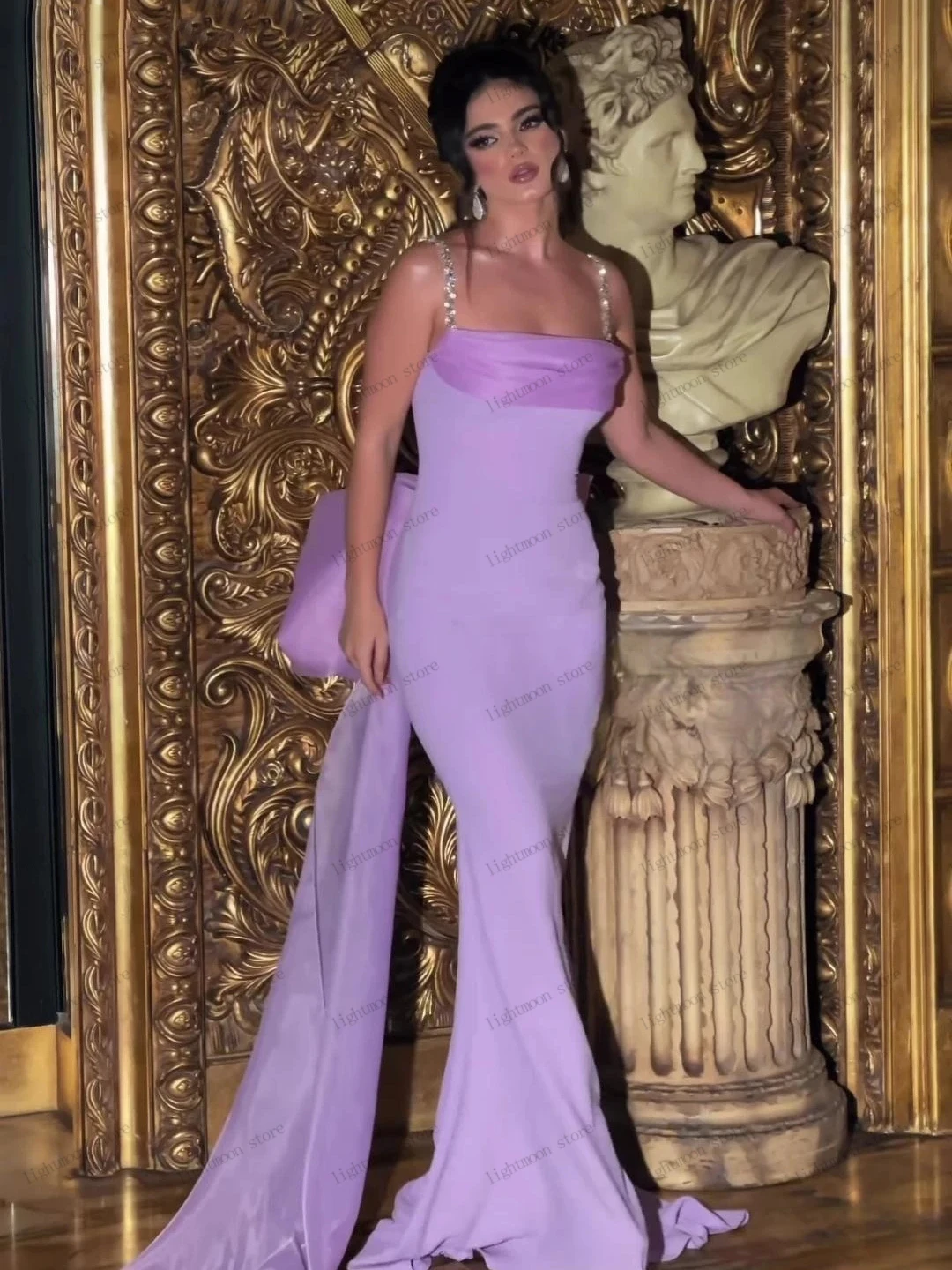 Romantic Prom Dress Graceful Evening Dresses Boat Neck Spaghetti Straps Ball Gowns Taffeta Robes For Party 2024 Vestidos De Gala
Romantic Prom Dress Graceful Evening Dresses Boat Neck Spaghetti Straps Ball Gowns Taffeta Robes For Party 2024 Vestidos De Gala