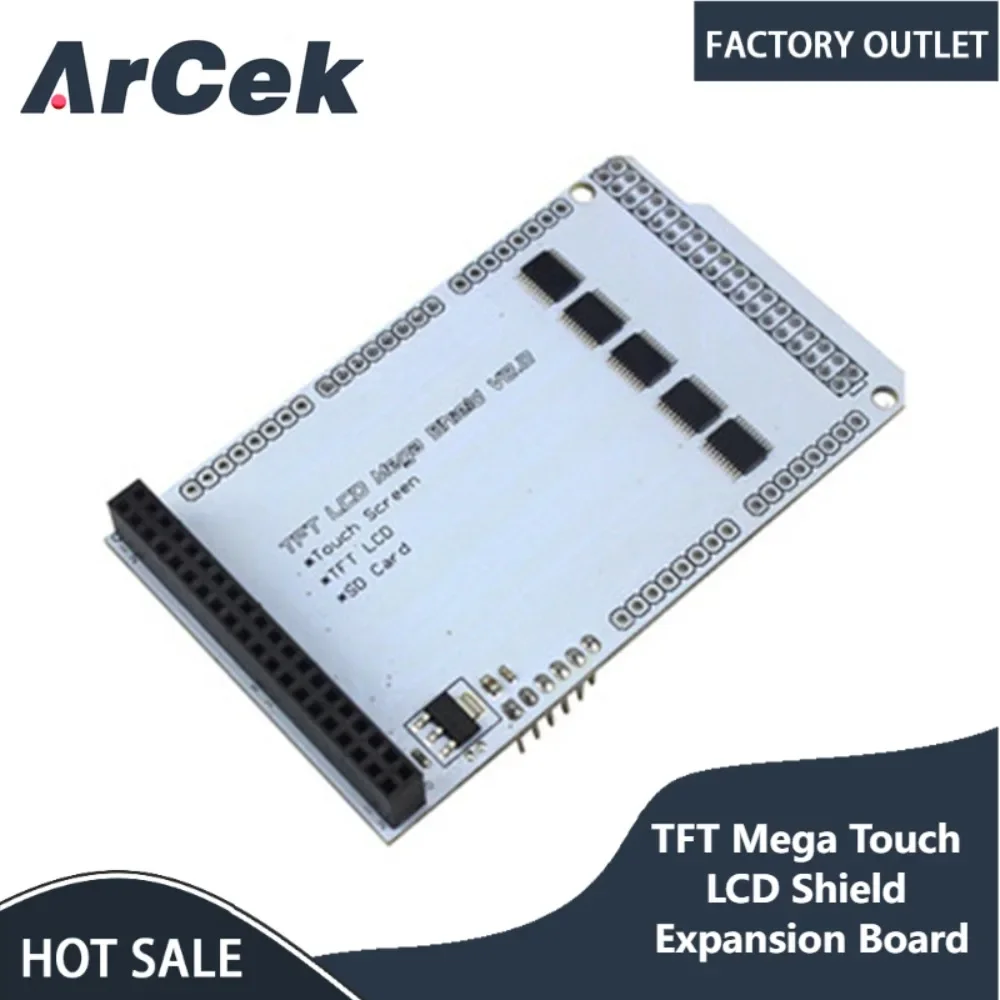 TFT Mega Touch LCD Shield Expansion Board FR4 8-bit 16-bit Mode Module for Arduino SD Card DIY KIT 3.3V
TFT Mega Touch LCD Shield Expansion Board FR4 8-bit 16-bit Mode Module for Arduino SD Card DIY KIT 3.3V