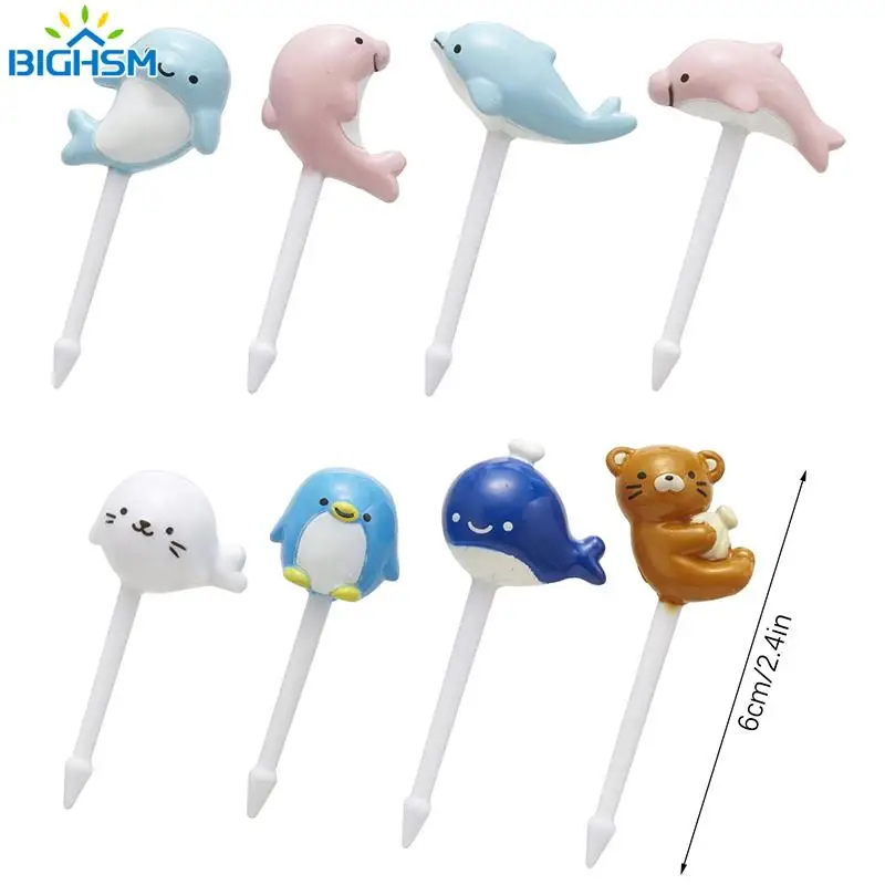 8Pcs/bag Cartoon Fruit Fork Toothpicks Dolphin Food Selection Mini Lunch Box Decoration Children's Food Supplement Tool
8Pcs/bag Cartoon Fruit Fork Toothpicks Dolphin Food Selection Mini Lunch Box Decoration Children's Food Supplement Tool