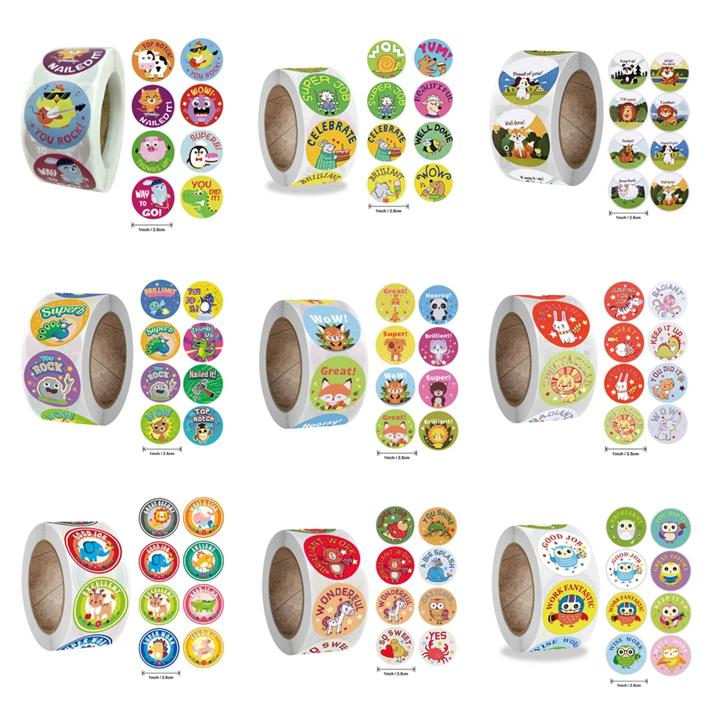 Круглые Мультяшные игрушки, милые наклейки с животными для детей, наклейки для награждения учителей, стикеры для поощрения, офисные канцелярские принадлежности для детей, 1 дюйм, 50-500 шт. 
Круглые Мультяшные игрушки, милые наклейки с животными для детей, наклейки для награждения учителей, стикеры для поощрения, офисные канцелярские принадлежности для детей, 1 дюйм, 50-500 шт.