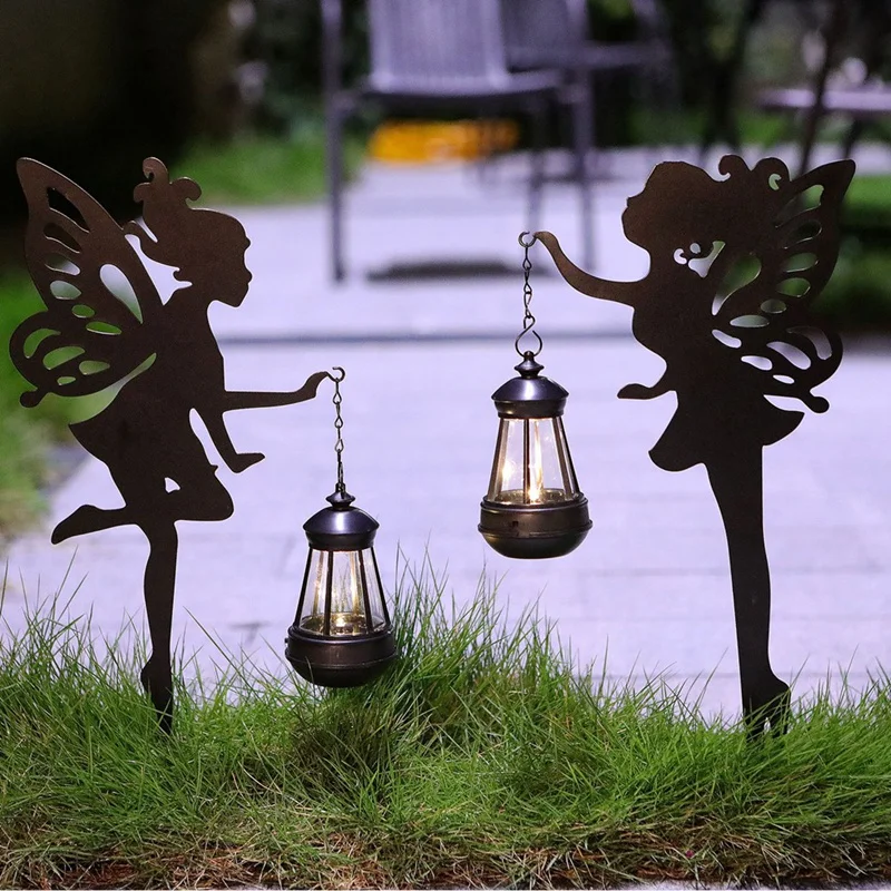 2Pcs Metal Fairy Solar Light Outdoor Black Yard Decorations For Lawn,Patio,Courtyard
2Pcs Metal Fairy Solar Light Outdoor Black Yard Decorations For Lawn,Patio,Courtyard