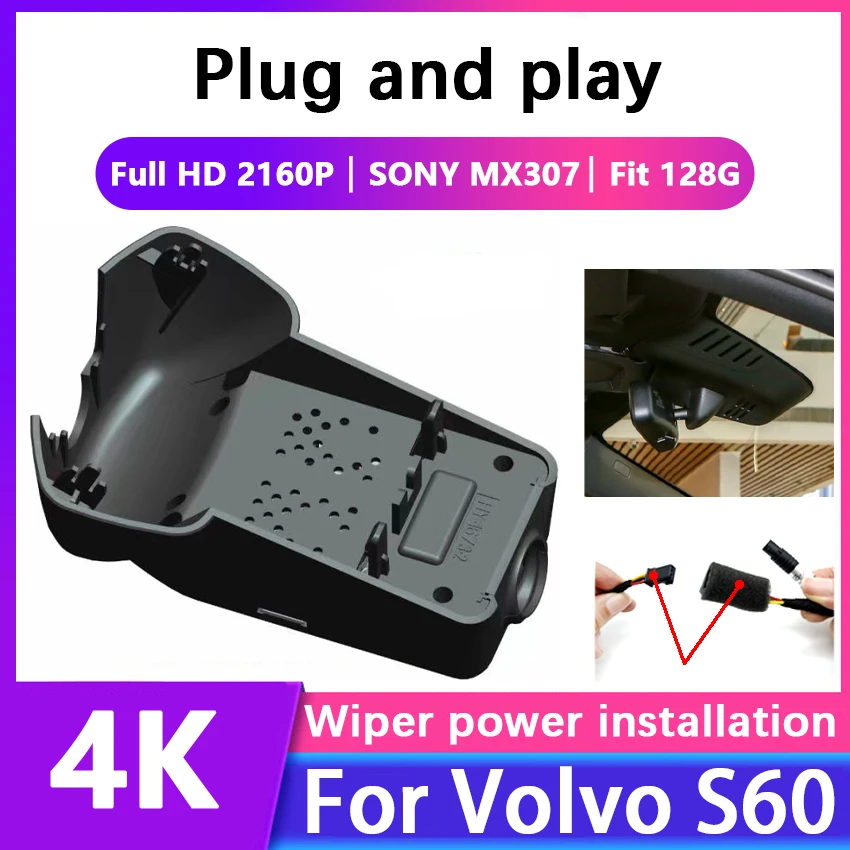 4K HD 2160P New Plug and Play WIFi Car DVR Video Recorder Dual Lens Dash Cam For Volvo S60 2023 2024 DashCam Devices Accessories
4K HD 2160P New Plug and Play WIFi Car DVR Video Recorder Dual Lens Dash Cam For Volvo S60 2023 2024 DashCam Devices Accessories