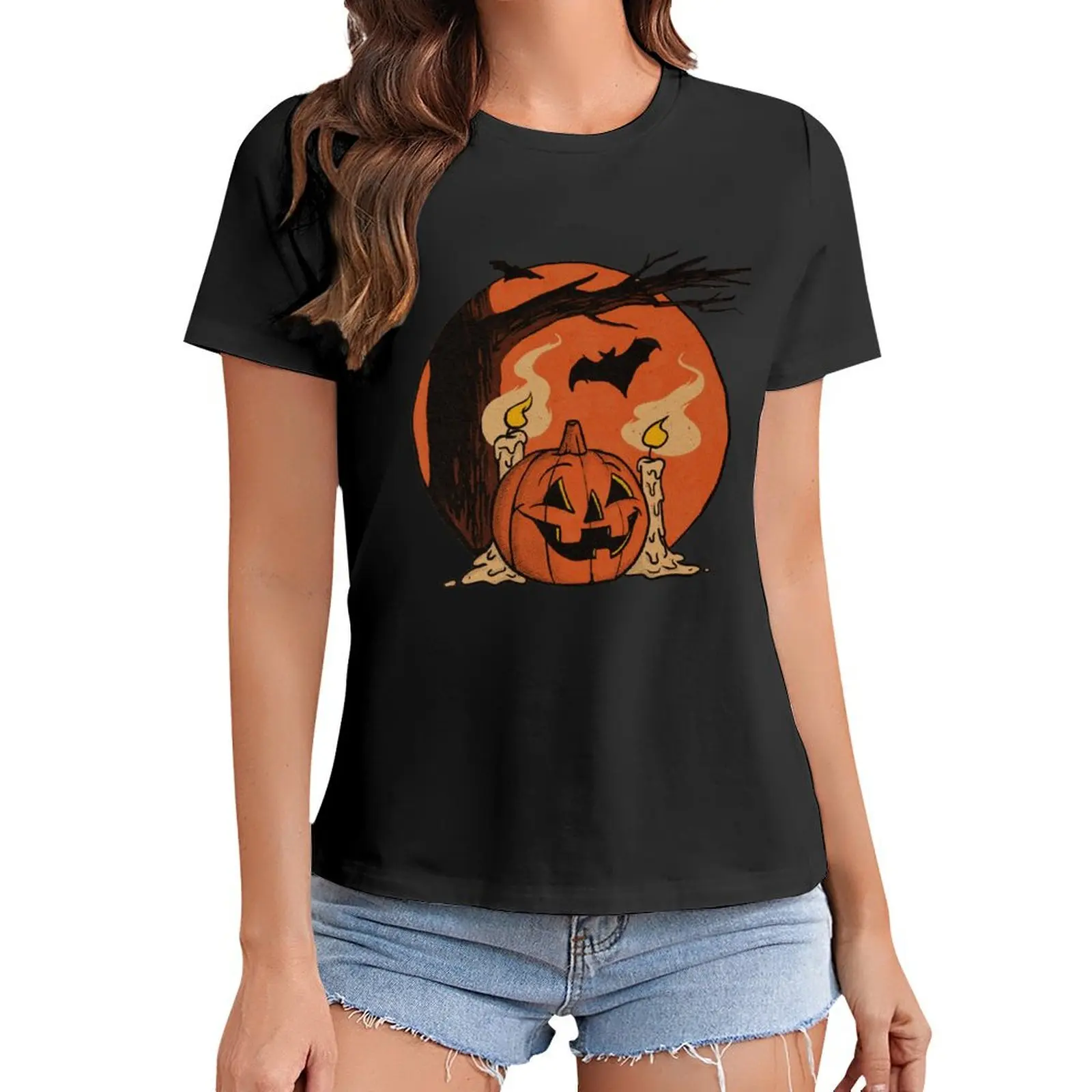 Vintage Pumpkin Scene Halloween T-Shirt oversized customs oversized t shirts for Women
Vintage Pumpkin Scene Halloween T-Shirt oversized customs oversized t shirts for Women