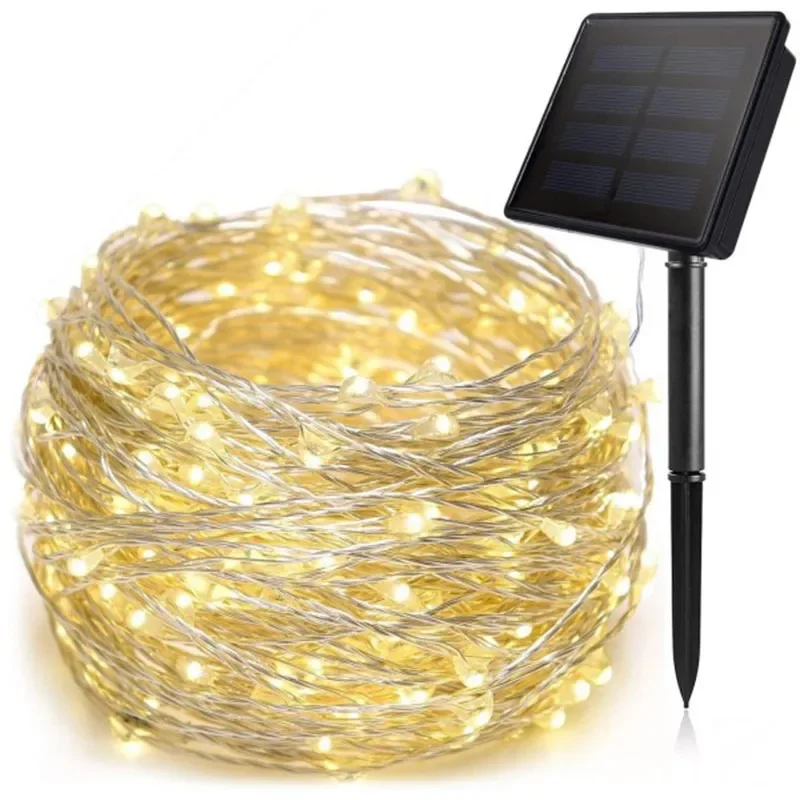 

Solar Lamp String Lights Outdoor Fairy Garden 50/100/200 LEDs Holiday Party Solar Powered Garland Home Christmas Decoration