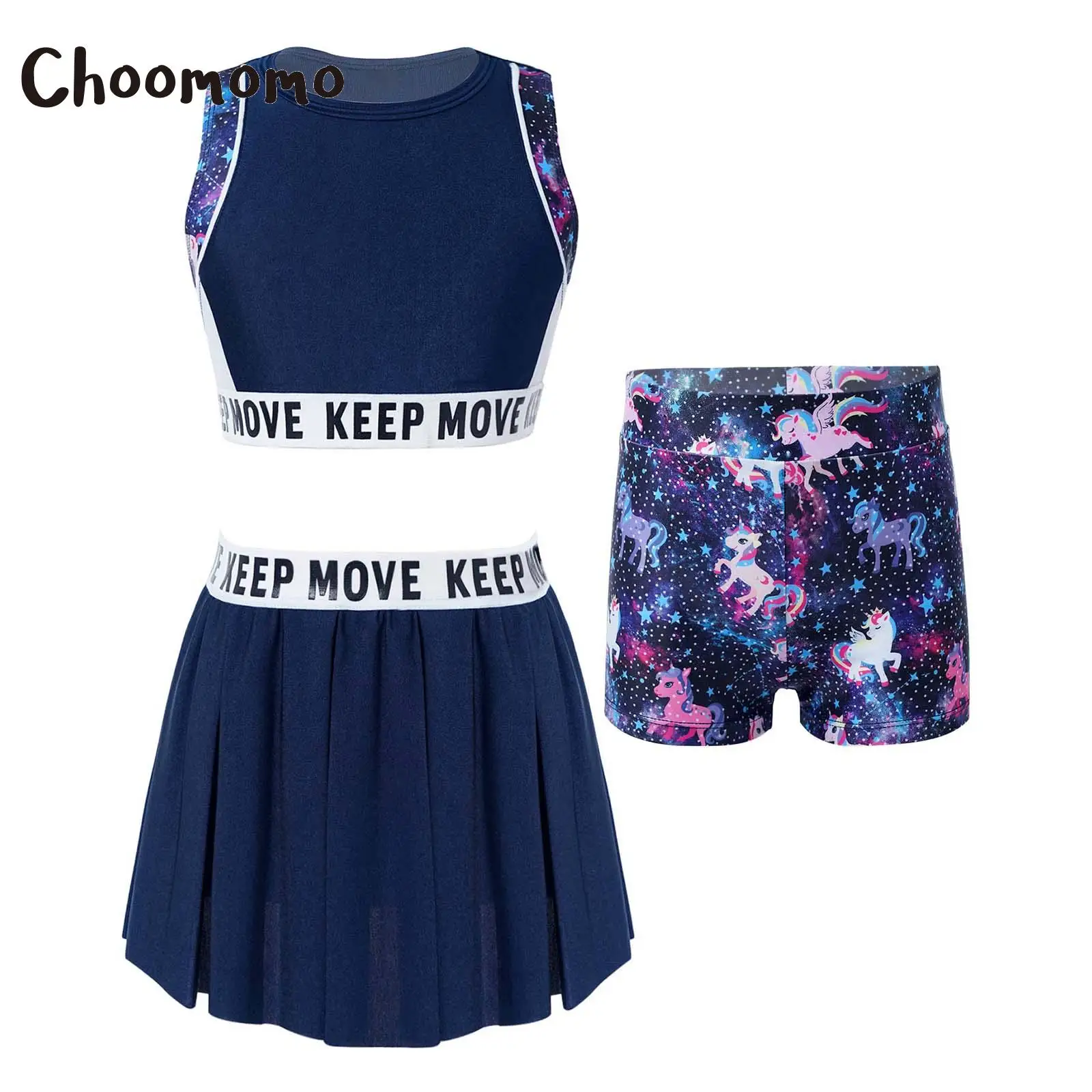 Choomomo Kids Girls 3Pcs Blue Cartoon Horses Fish Scales Printed Sports Vest /Skirt/Shorts Comfortable Tennis Workouts for Gym
Choomomo Kids Girls 3Pcs Blue Cartoon Horses Fish Scales Printed Sports Vest /Skirt/Shorts Comfortable Tennis Workouts for Gym