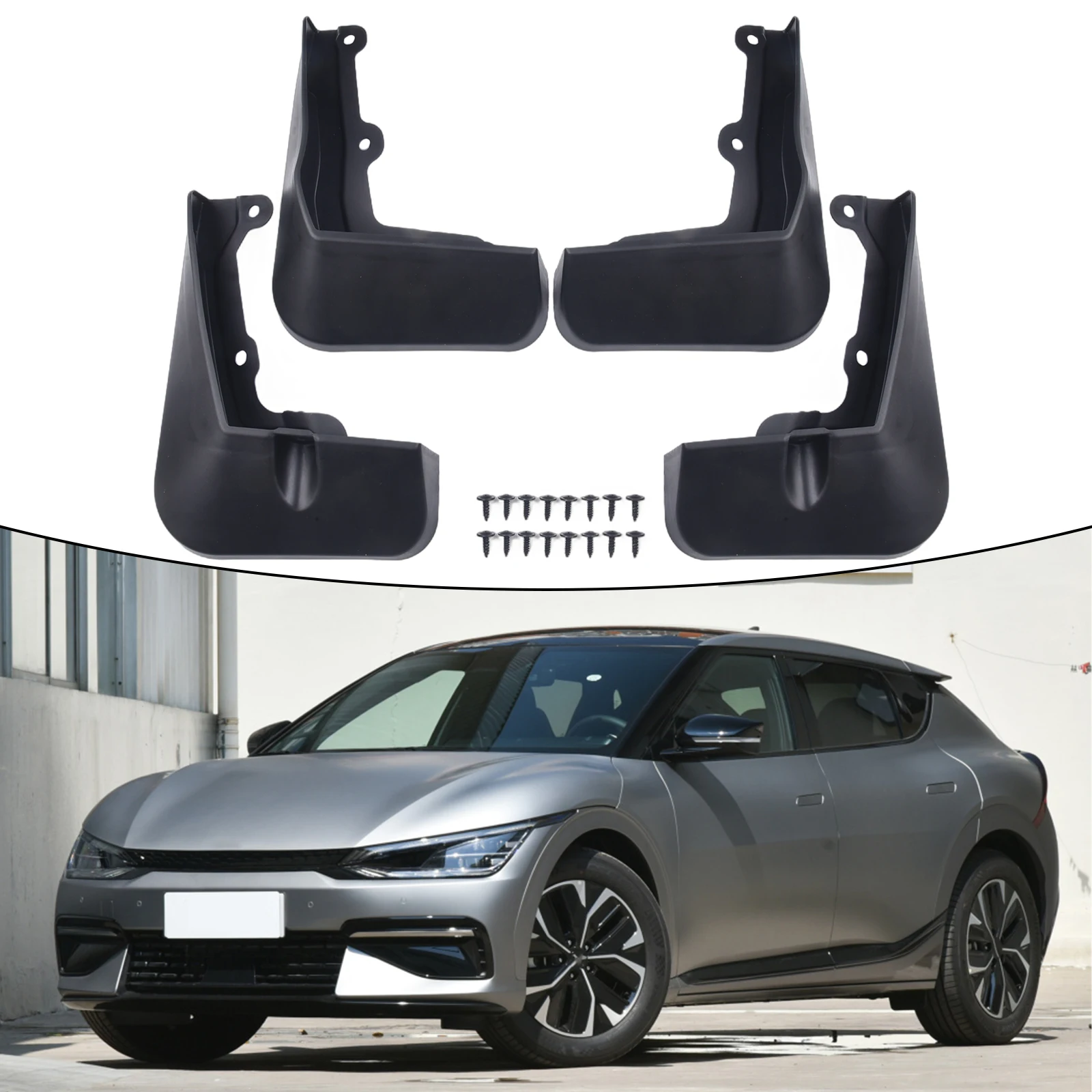 Mud Flaps Car Fenders 4Pcs/set ABS Black Car Black Easy To Install For Kia EV6 2022+ Mud Flaps Car Accessories
Mud Flaps Car Fenders 4Pcs/set ABS Black Car Black Easy To Install For Kia EV6 2022+ Mud Flaps Car Accessories