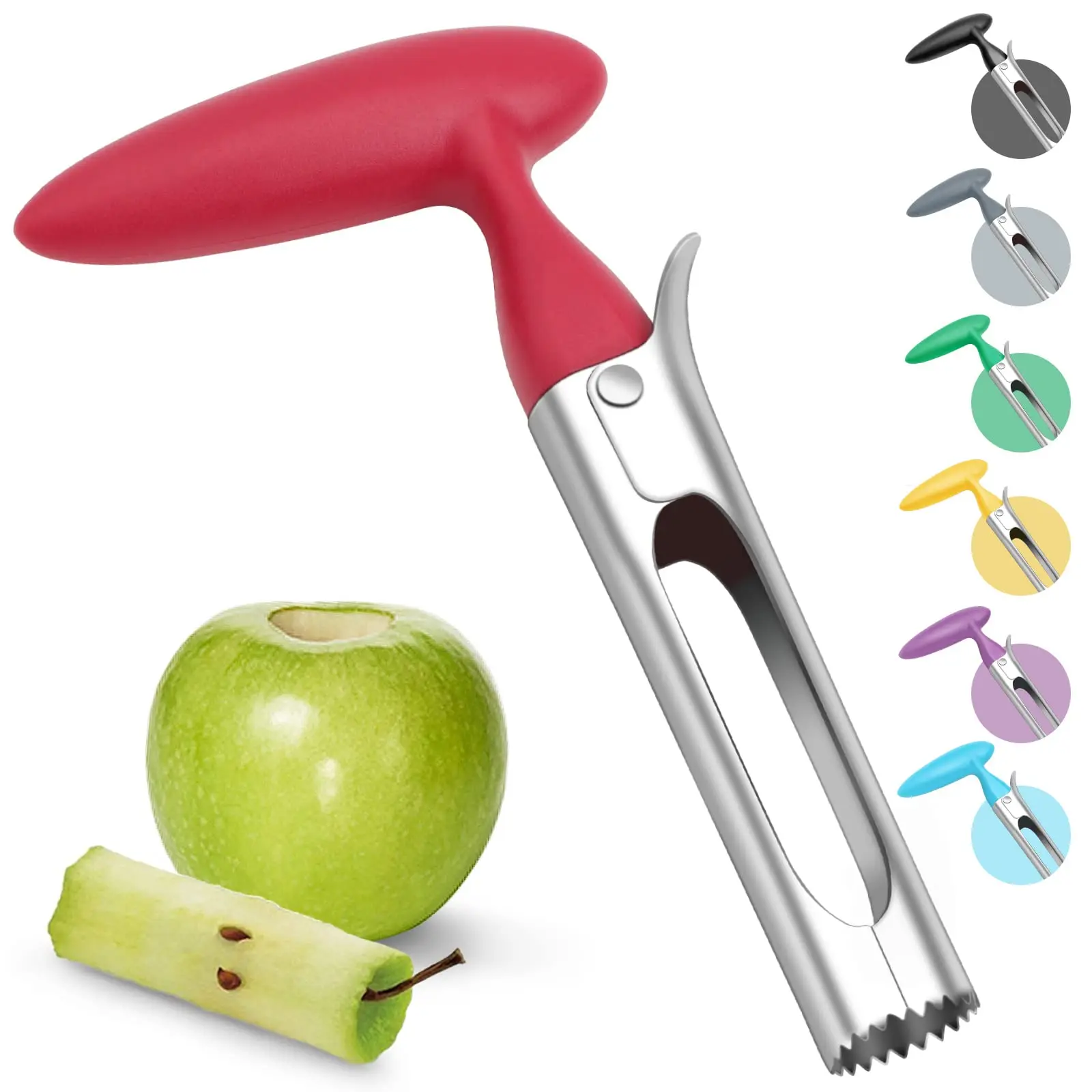 Premium Apple Corer Tool - Easy to Use and Clean - Sturdy Apple Core Remover with Sharp Serrature
Premium Apple Corer Tool - Easy to Use and Clean - Sturdy Apple Core Remover with Sharp Serrature