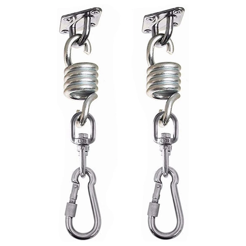 2Pcs Swivel Hooks for Hammock Swing Chairs Stainless Steel Hanging Accessories Kit for Ceiling/Indoor/Outdoor
2Pcs Swivel Hooks for Hammock Swing Chairs Stainless Steel Hanging Accessories Kit for Ceiling/Indoor/Outdoor