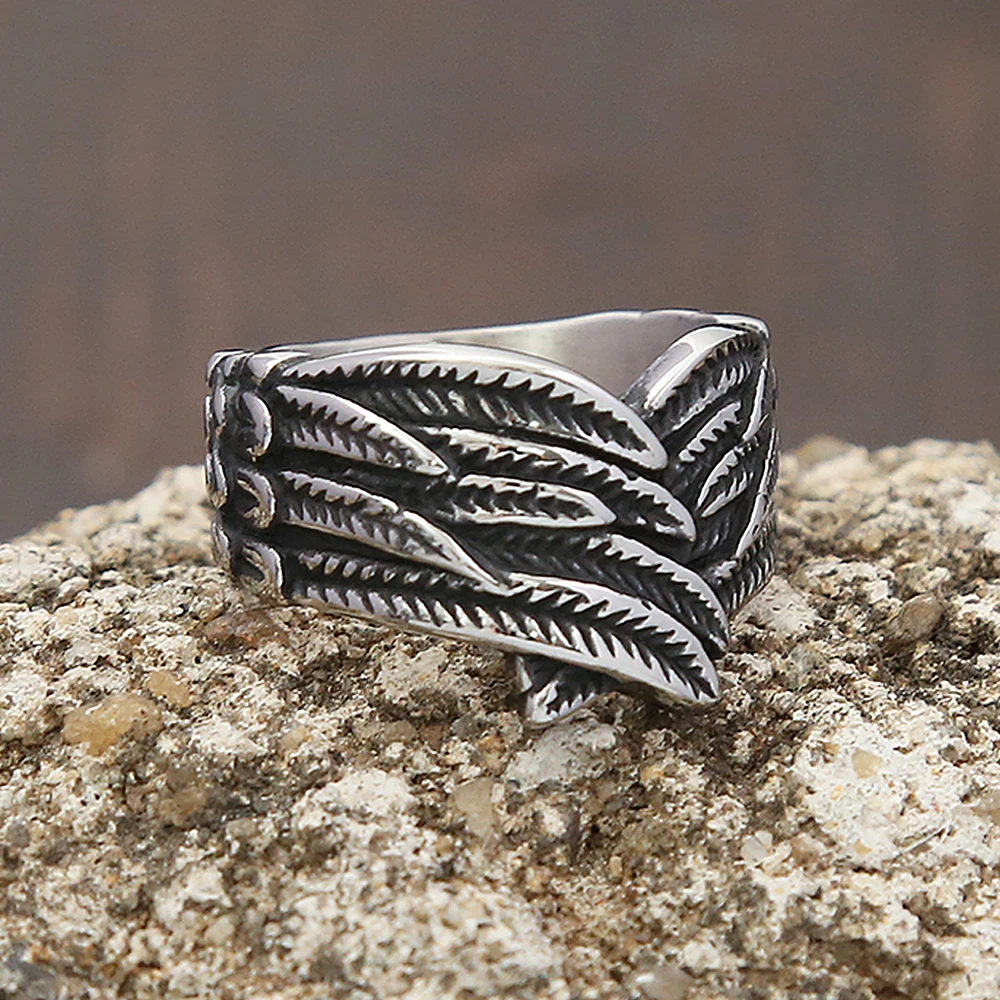 Punk Fashion Angel Wings Stainless Steel Rings For Men Women Cool Biker Double Wings Ring Vintage Couple Jewelry Gift Wholesale
Punk Fashion Angel Wings Stainless Steel Rings For Men Women Cool Biker Double Wings Ring Vintage Couple Jewelry Gift Wholesale