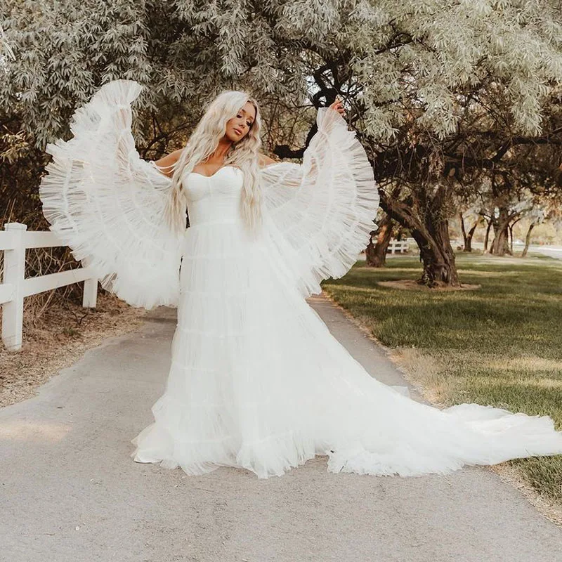 Fluffy Ruffled Tulle Prom Party Dresses Long Train A Line Photo Shooting Gowns Photography Props Dress Birthday Wear Custom Made
Fluffy Ruffled Tulle Prom Party Dresses Long Train A Line Photo Shooting Gowns Photography Props Dress Birthday Wear Custom Made