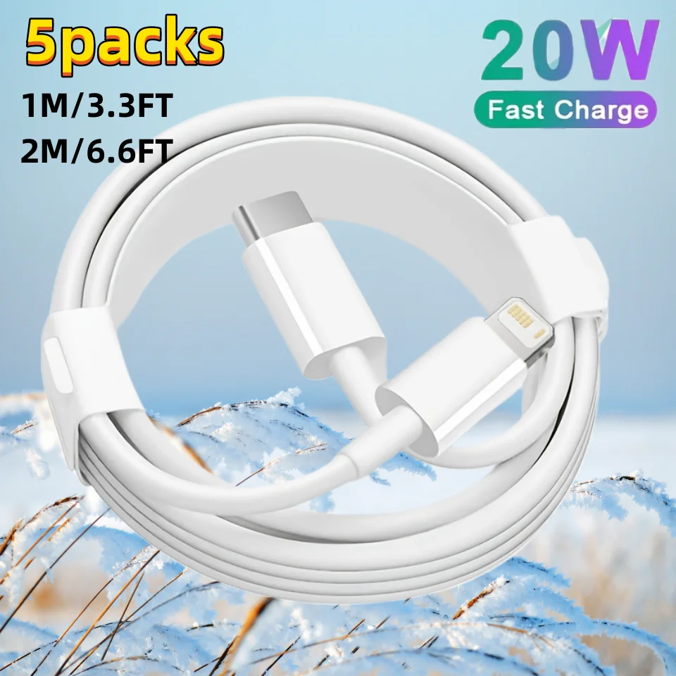 

2/3/5packs 20W Fast Charging Adapter - Charge Your IPhone, IPad, AirPods & More At Full Speed!