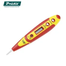 Pro'sKit NT-305 Digital Detector Electric electroscope Multi-Function Display Electroscope Contact Voltage Cable(non-contact) Br
Pro'sKit NT-305 Digital Detector Electric electroscope Multi-Function Display Electroscope Contact Voltage Cable(non-contact) Br
