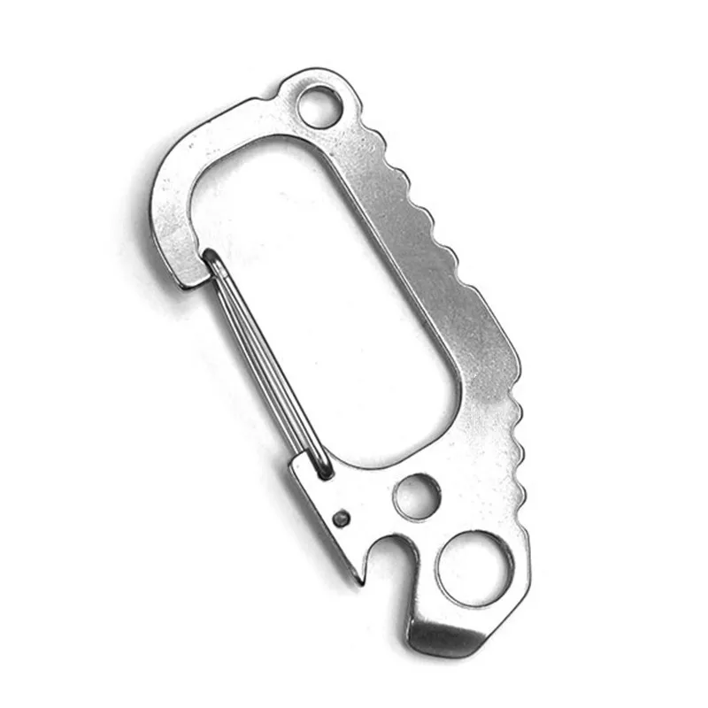 Multifunction Carabiner 3CR Stainless Steel D-Ring Key Chain Clip Hook Portable Bottle Opener Outdoor Tools Climbing Accessorie
Multifunction Carabiner 3CR Stainless Steel D-Ring Key Chain Clip Hook Portable Bottle Opener Outdoor Tools Climbing Accessorie