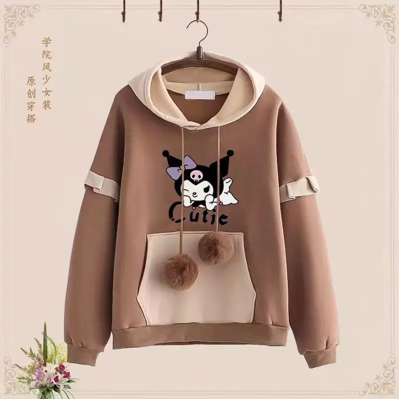 Kawaii Sanrio Kuromi мультфильм аниме свитер с капюшоном свободный и универсальный девушка сердце My Meldoy 2023 новый милый топ тонкое пальто
Kawaii Sanrio Kuromi мультфильм аниме свитер с капюшоном свободный и универсальный девушка сердце My Meldoy 2023 новый милый топ тонкое пальто