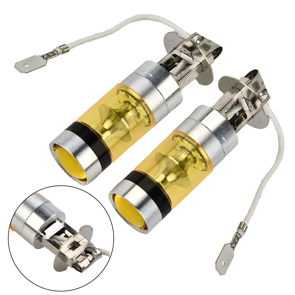 2pcs LED Super Bright Car Fog Light Taillight Bulbs Yellow 12-24V 3000-3600K 100W For H3 2828SMD Working Lamps Car Accessories
2pcs LED Super Bright Car Fog Light Taillight Bulbs Yellow 12-24V 3000-3600K 100W For H3 2828SMD Working Lamps Car Accessories