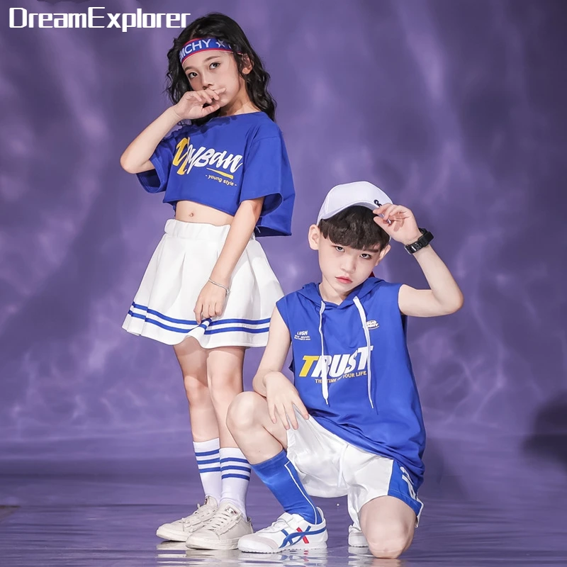 Summer Boy Hoodies Shorts Outfits Girl Hip Hop Crop Top Mini Skirt Kids Street Dance Clothes Sets Child School Uniform Costumes
Summer Boy Hoodies Shorts Outfits Girl Hip Hop Crop Top Mini Skirt Kids Street Dance Clothes Sets Child School Uniform Costumes