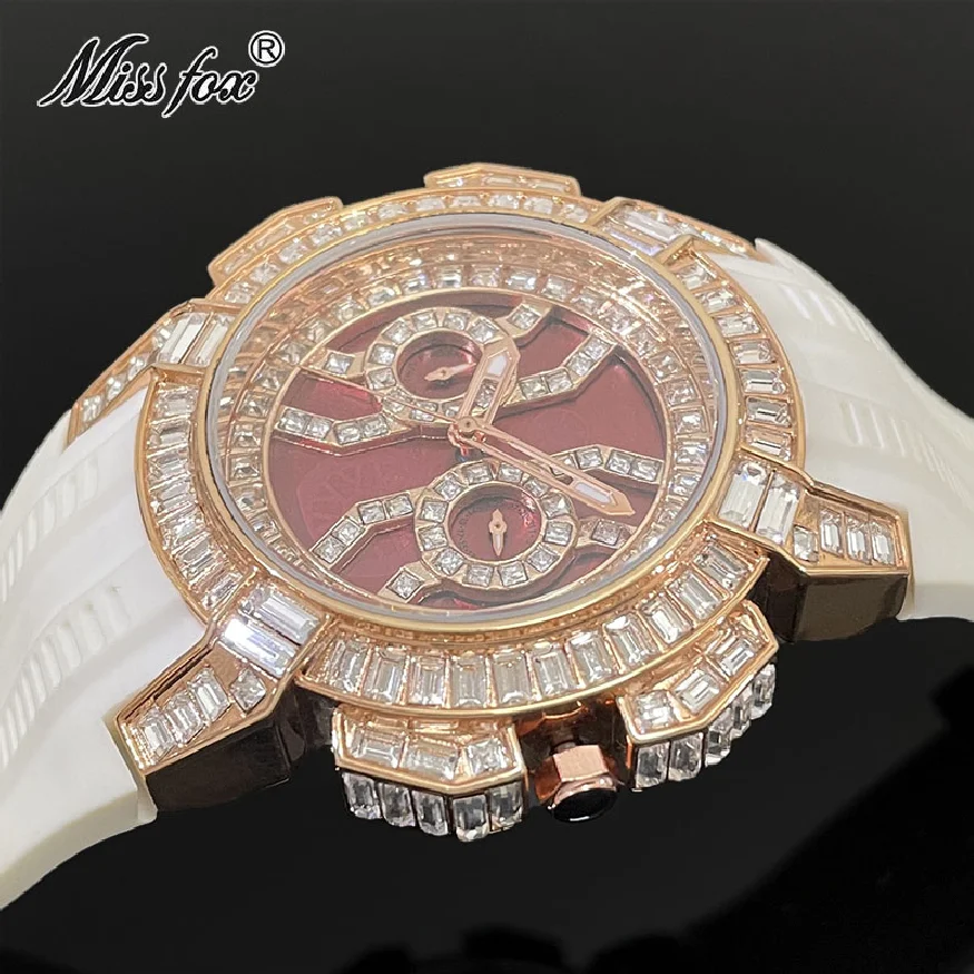 New Luxury Men Watches Top Brand Iced Out Moissanite Fashion Quartz Wristwatch Silicone Strap Waterproof AAA Clock Reloj Hombre
New Luxury Men Watches Top Brand Iced Out Moissanite Fashion Quartz Wristwatch Silicone Strap Waterproof AAA Clock Reloj Hombre