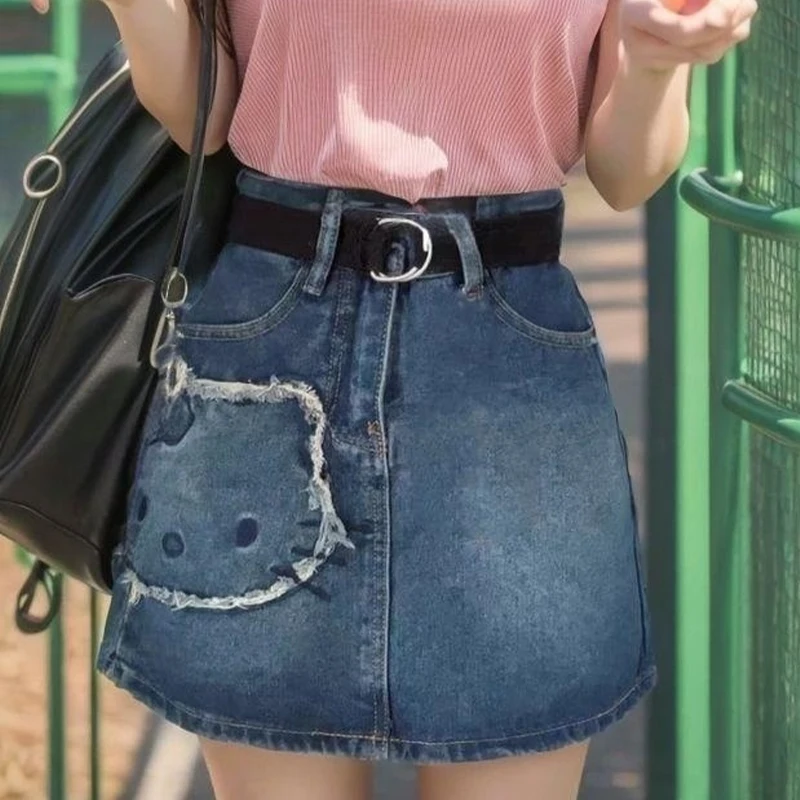 Sanrio Kawaii Hello Kitty юбка аниме милая девушка мода мультфильм патч Вышивка Высокая талия Антибликовая трапециевидная джинсовая бедра юбка
Sanrio Kawaii Hello Kitty юбка аниме милая девушка мода мультфильм патч Вышивка Высокая талия Антибликовая трапециевидная джинсовая бедра юбка