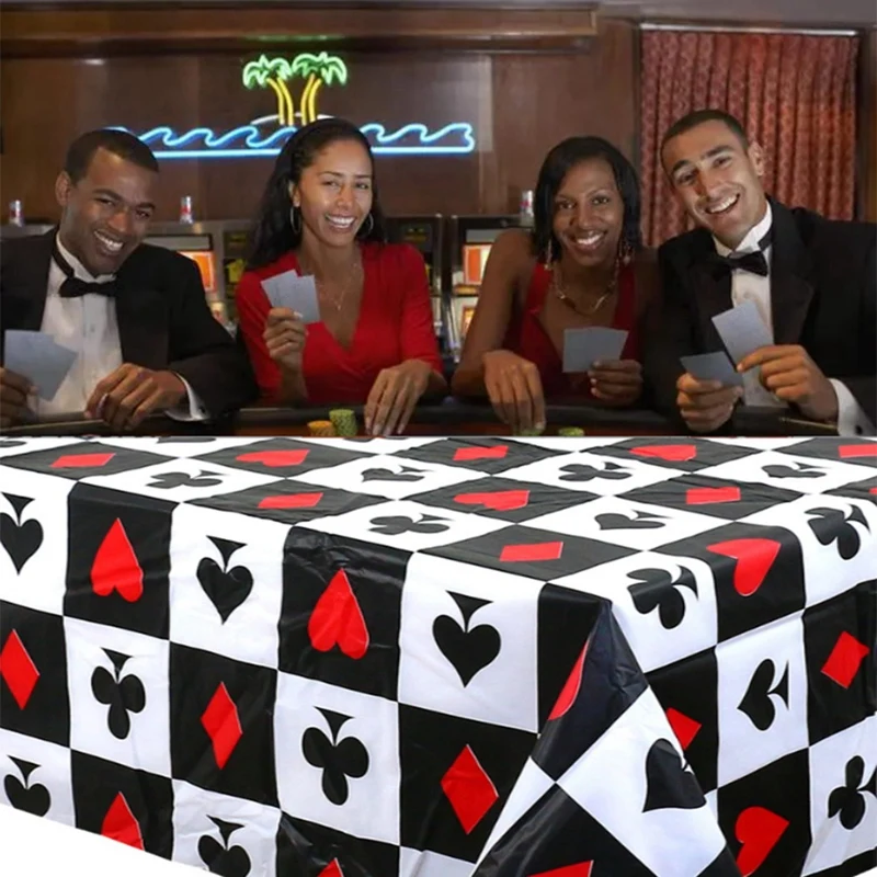 3 Piece Tablecloth Disposable Tablecloth Poker Casino Party Football Rugby 54 Inch X 108 Inch
3 Piece Tablecloth Disposable Tablecloth Poker Casino Party Football Rugby 54 Inch X 108 Inch