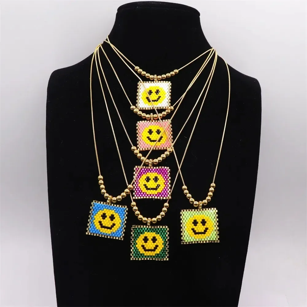 Rice bead necklace Originality Design Hand knitting Pendant Bohemia Adjustable Geometry Fashion Simple Beaded necklace
Rice bead necklace Originality Design Hand knitting Pendant Bohemia Adjustable Geometry Fashion Simple Beaded necklace