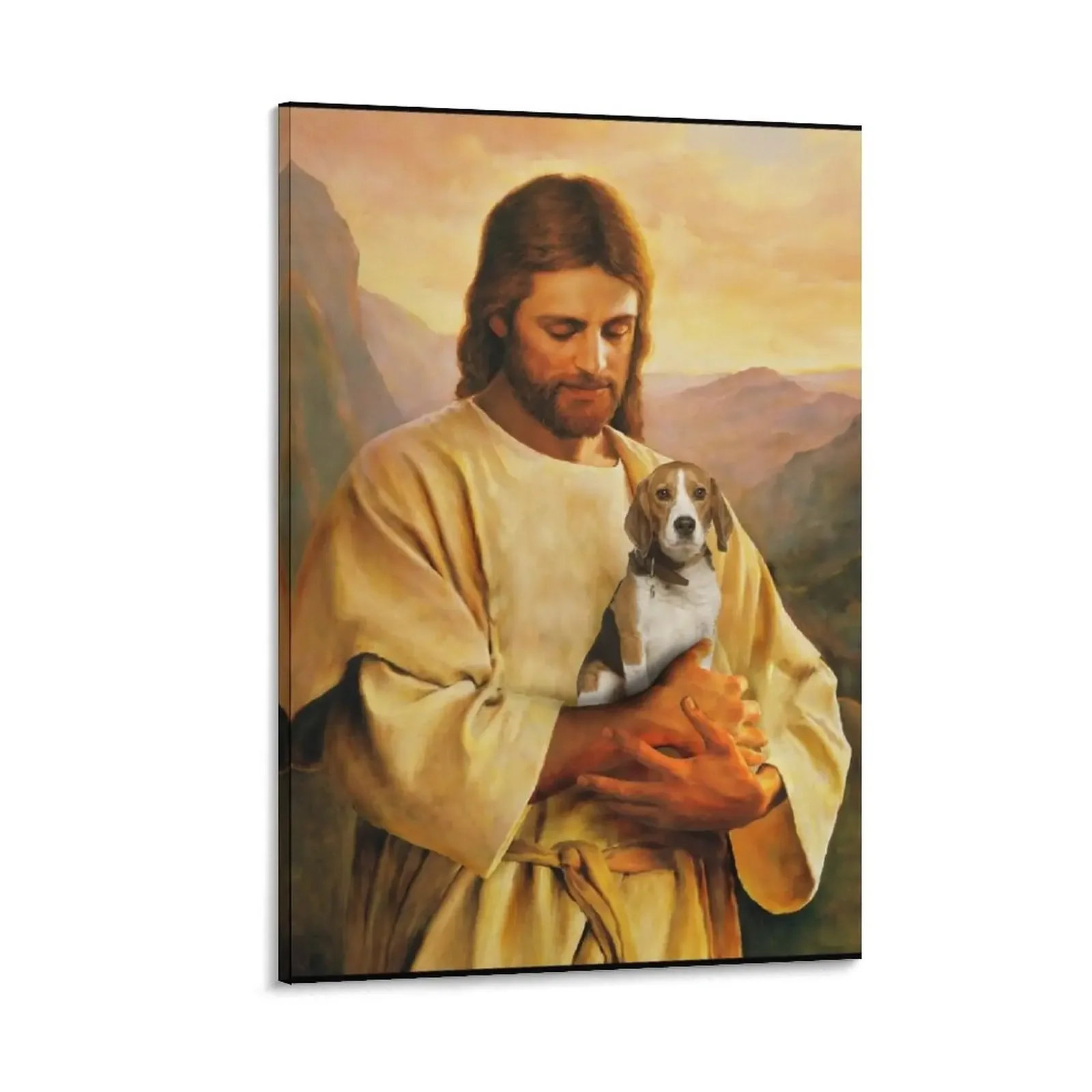 funny beagle dog and jesus lover Canvas Painting ornaments for home Wall decoration poster Wall decoration frame
funny beagle dog and jesus lover Canvas Painting ornaments for home Wall decoration poster Wall decoration frame
