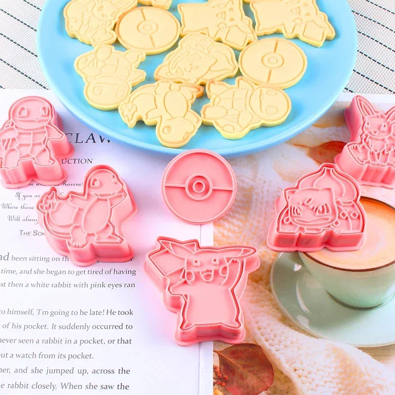 6pcs Pokemon Cartoon Cookies Mold Sets Anime Reusable DIY Baking Tools Cakes Plastic Cookie Home Decoration for Party Supplies
6pcs Pokemon Cartoon Cookies Mold Sets Anime Reusable DIY Baking Tools Cakes Plastic Cookie Home Decoration for Party Supplies