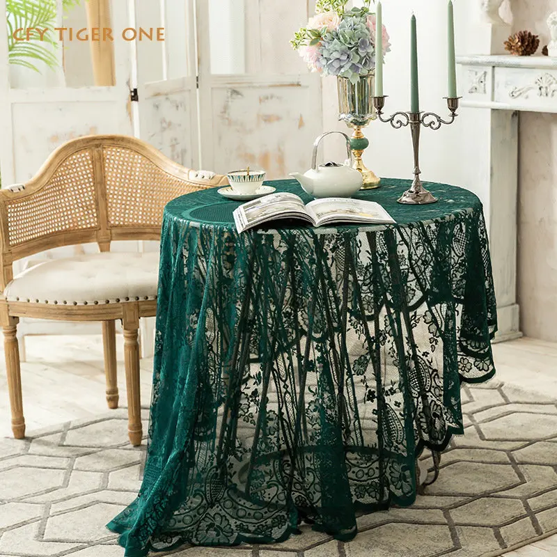 Korean Vintage Dark Green Lace Cut-out Round Tableclot Lace Tablecloth Able Tea Round Table Map Table Cover Dining Room
Korean Vintage Dark Green Lace Cut-out Round Tableclot Lace Tablecloth Able Tea Round Table Map Table Cover Dining Room