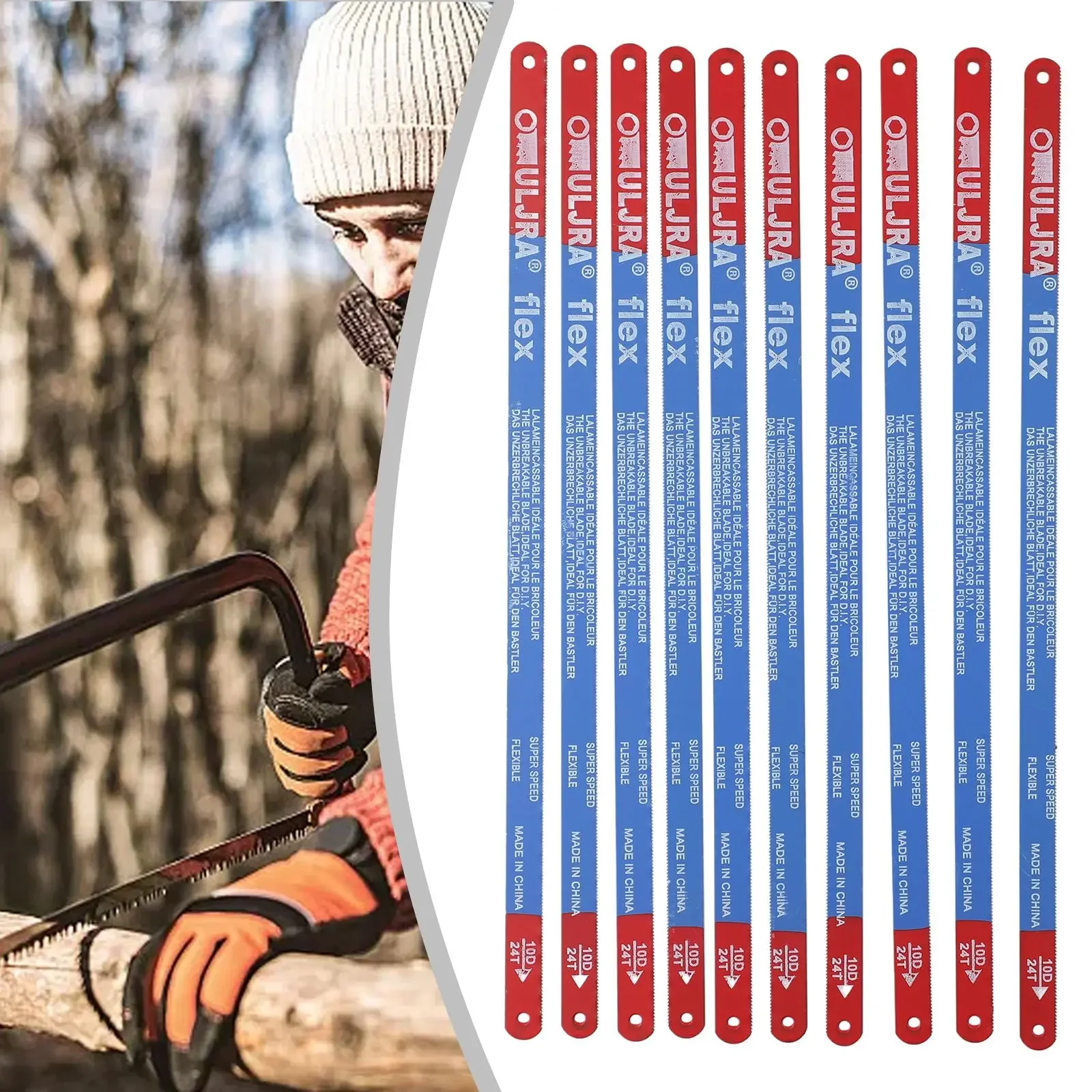 10pcs 14T/18T/24T Hand Saw Blades Set 300mm BiMetal M35 Stee Hacksaw Blade Multifunctional For Home DIY Wood Fast-Cutting Tool
10pcs 14T/18T/24T Hand Saw Blades Set 300mm BiMetal M35 Stee Hacksaw Blade Multifunctional For Home DIY Wood Fast-Cutting Tool