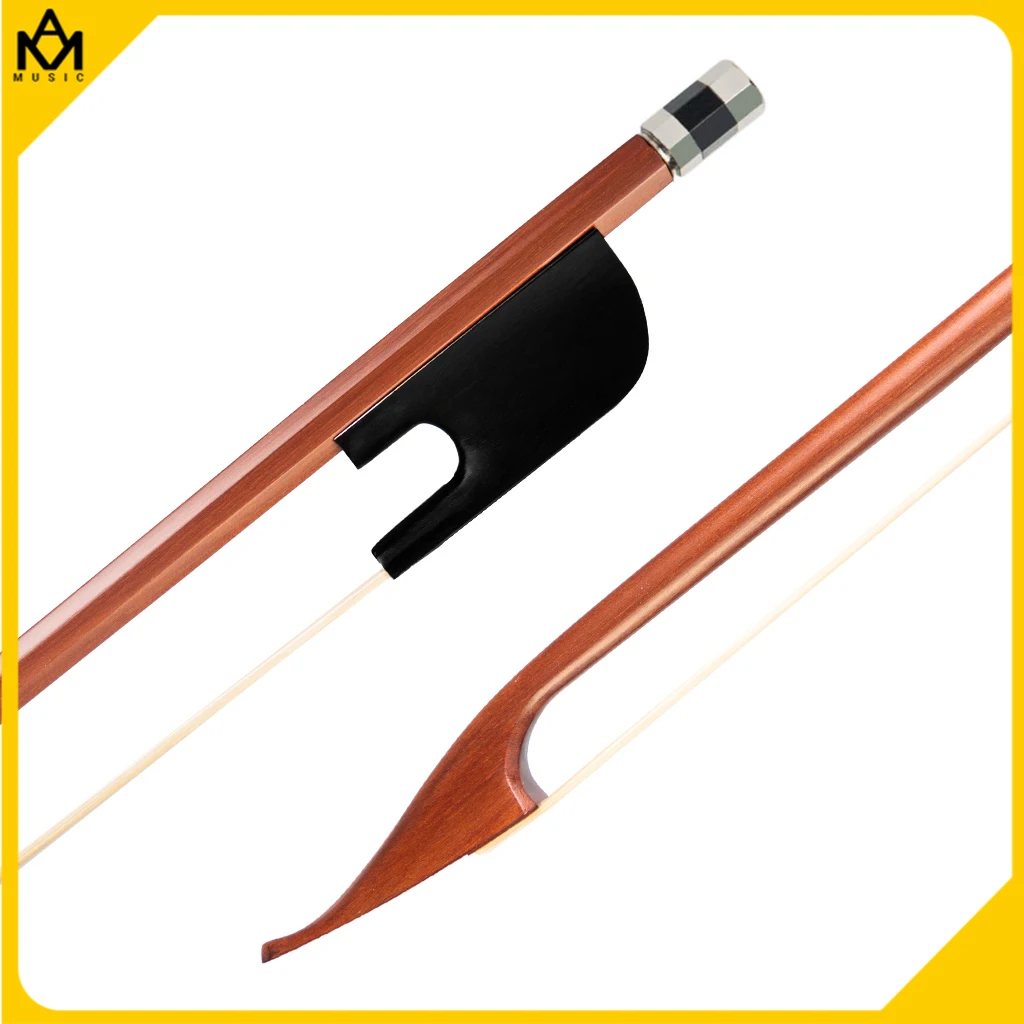 

Fiddle Violin Bow Baroque Bow For Violin With Black Frog End AA Black Real Horsehair Violino Accessories