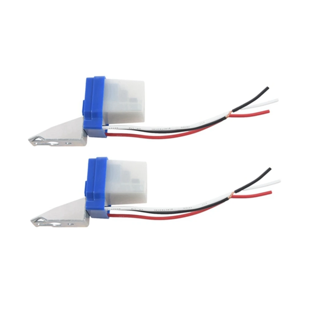 2Pcs Auto on Off Street Light Sensor Switch Photo Switch 220V 10a Automatic Switch
2Pcs Auto on Off Street Light Sensor Switch Photo Switch 220V 10a Automatic Switch
