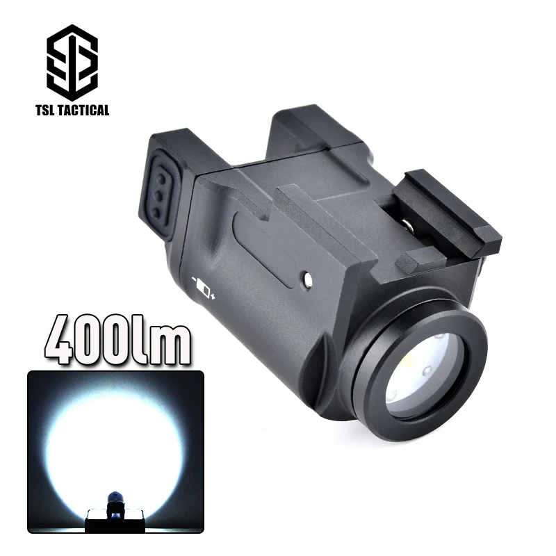 

Airsoft Klesch 1 S Flashlight GEN 2 AK-SD Tactical Glock Pistol Hanging Scout Light 400 Lumen For G17 18 19 22 23 Picatinny Rail